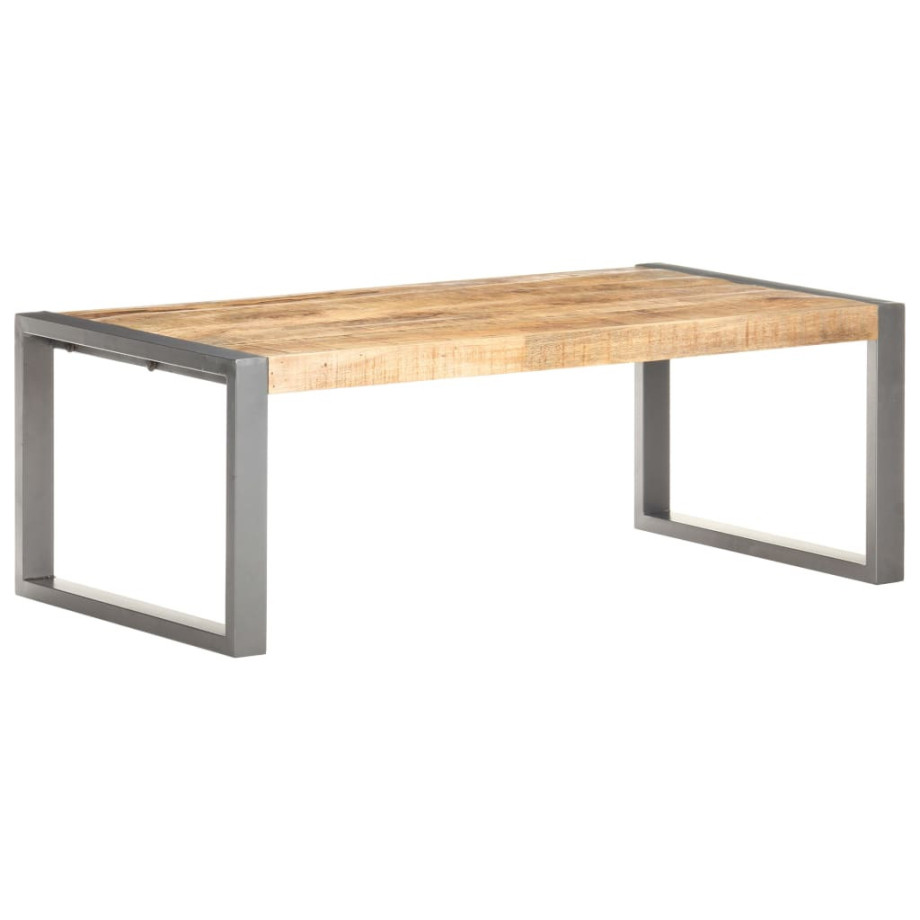 vidaXL Salontafel 110x60x40 cm ruw mangohout afbeelding 1