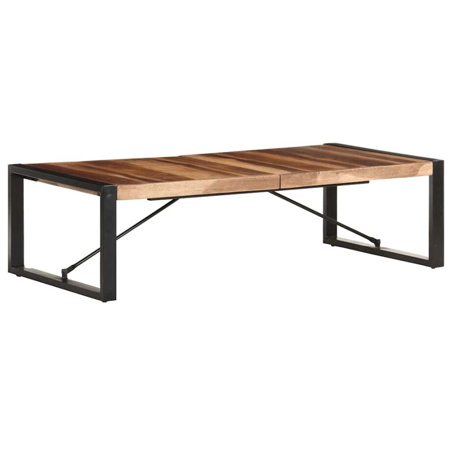 vidaXL Salontafel 140x70x40 cm massief hout vidaXL Salontafel 140x70x40 cm massief hout afbeelding 1