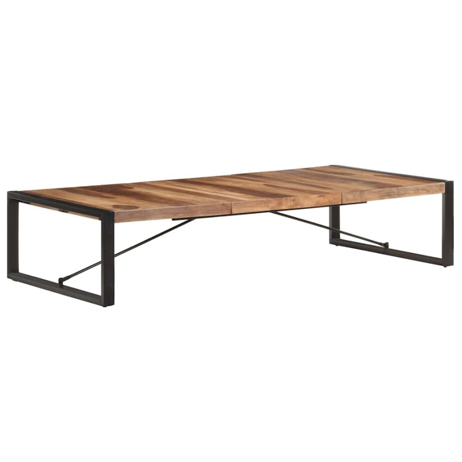 vidaXL Salontafel 180x90x40 cm massief hout afbeelding 1
