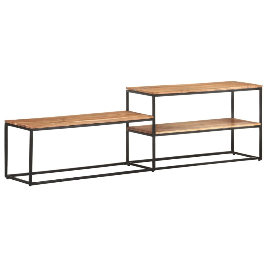 vidaXL Tv-meubel 180x30x50 cm massief acaciahout vidaXL Tv-meubel 180x30x50 cm massief acaciahout afbeelding 1