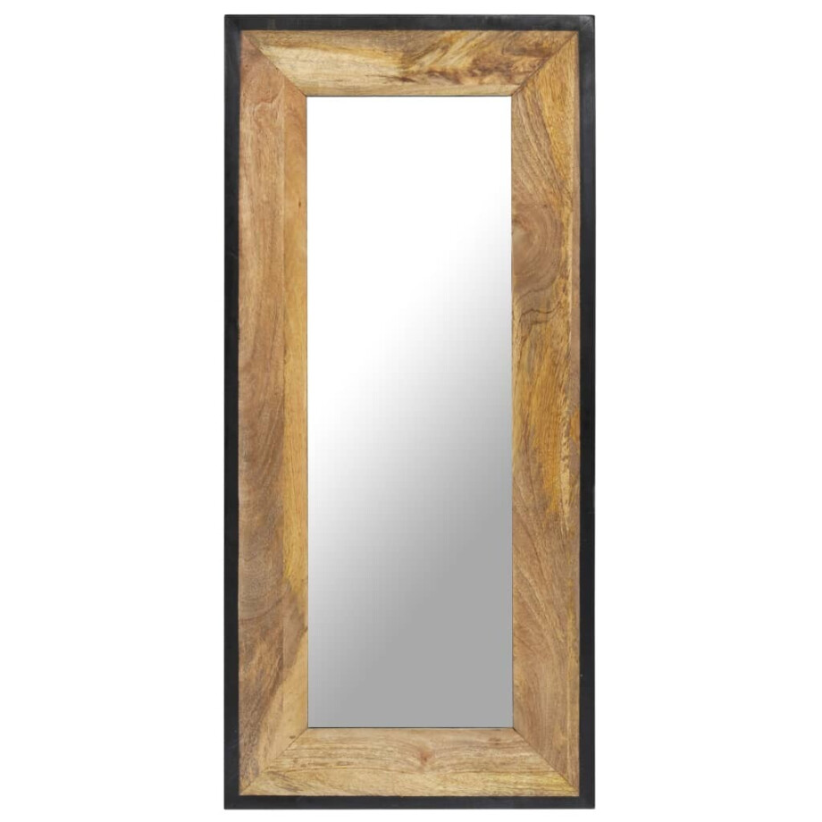 vidaXL Spiegel 110x50 cm massief mangohout vidaXL Spiegel 110x50 cm massief mangohout afbeelding 1