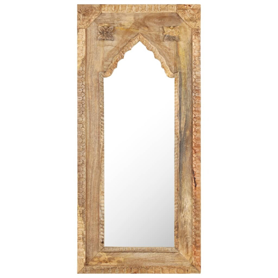 vidaXL Spiegel 50x3x110 cm massief mangohout vidaXL Spiegel 50x3x110 cm massief mangohout afbeelding 1