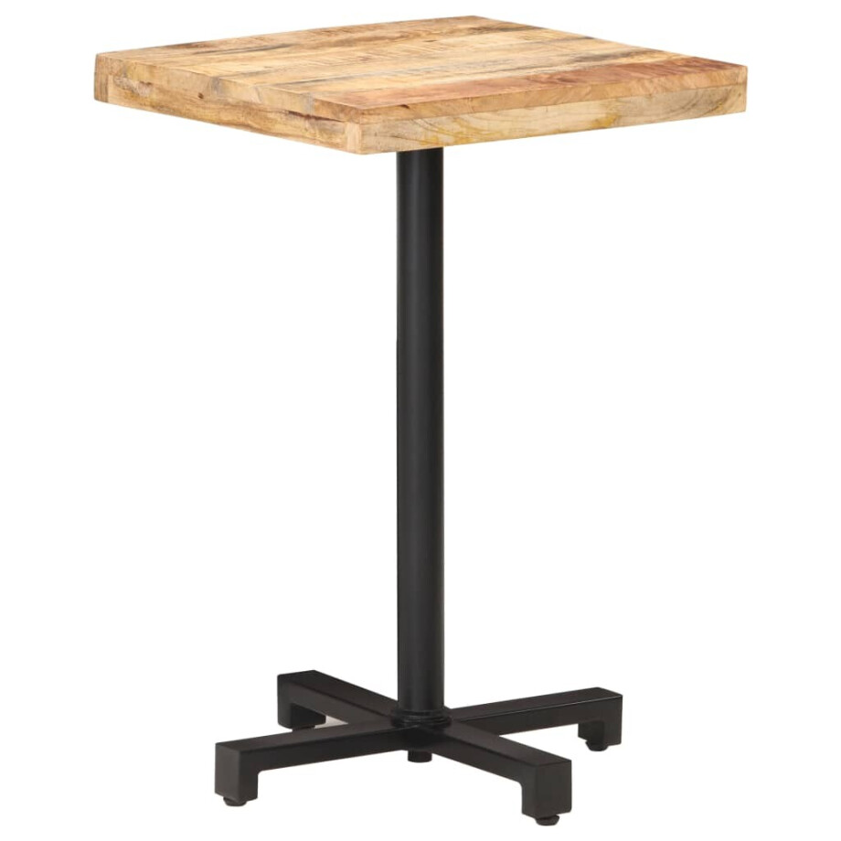 vidaXL Bistrotafel vierkant 50x50x75 cm ruw mangohout vidaXL Bistrotafel vierkant 50x50x75 cm ruw mangohout afbeelding 1