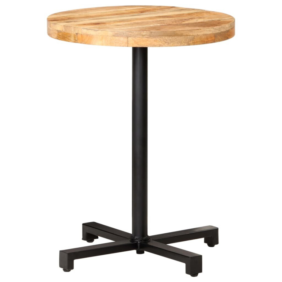 vidaXL Bistrotafel rond Ø60x75 cm ruw mangohout vidaXL Bistrotafel rond Ø60x75 cm ruw mangohout afbeelding 1