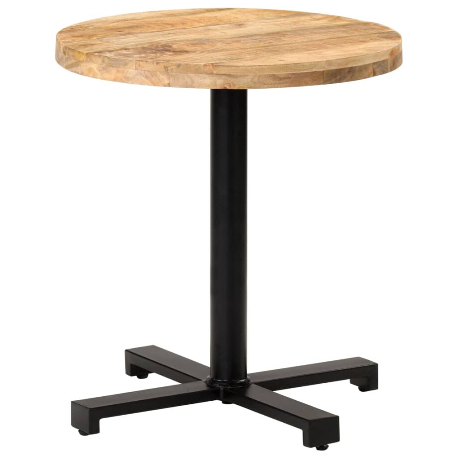 vidaXL Bistrotafel rond Ø70x75 cm ruw mangohout vidaXL Bistrotafel rond Ø70x75 cm ruw mangohout afbeelding 1