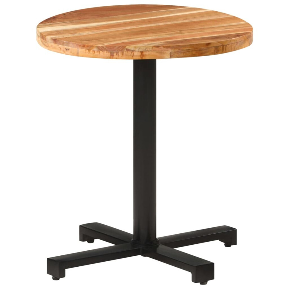 vidaXL Bistrotafel rond Ø70x75 cm massief acaciahout vidaXL Bistrotafel rond Ø70x75 cm massief acaciahout afbeelding 1