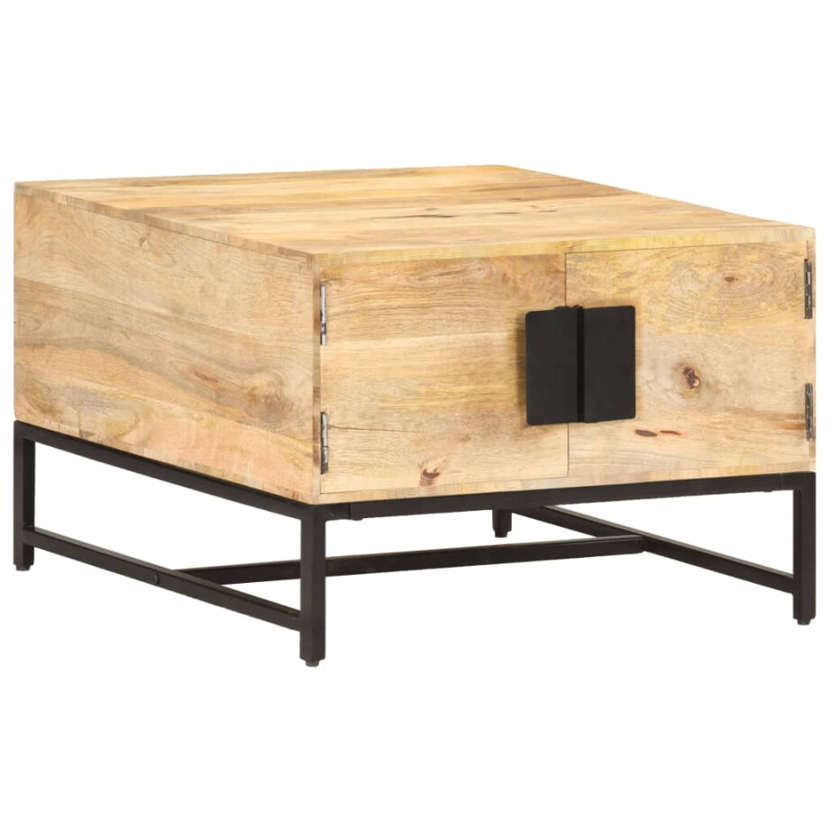 vidaXL Salontafel 67x67x45 cm massief mangohout afbeelding 1