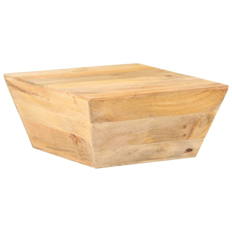 vidaXL Salontafel V-vormig 66x66x30 cm massief mangohout afbeelding 1