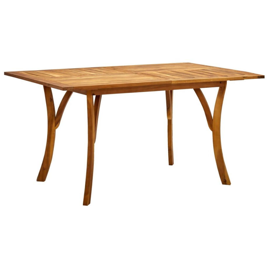 vidaXL Tuintafel 150x90x75 cm massief acaciahout vidaXL Tuintafel 150x90x75 cm massief acaciahout afbeelding 1