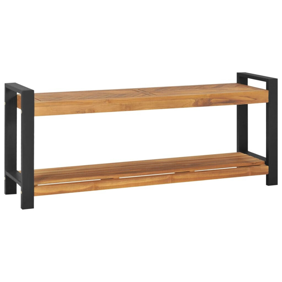 vidaXL Bankje 120 cm massief teakhout afbeelding 1