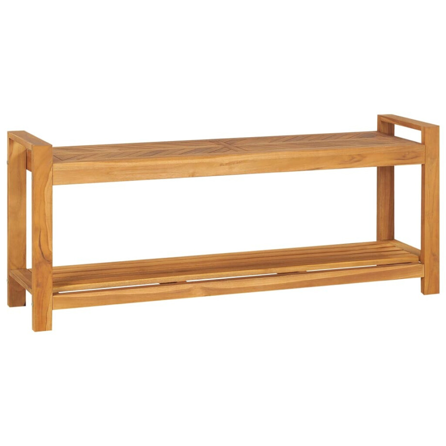 vidaXL Bankje 120 cm massief teakhout afbeelding 1