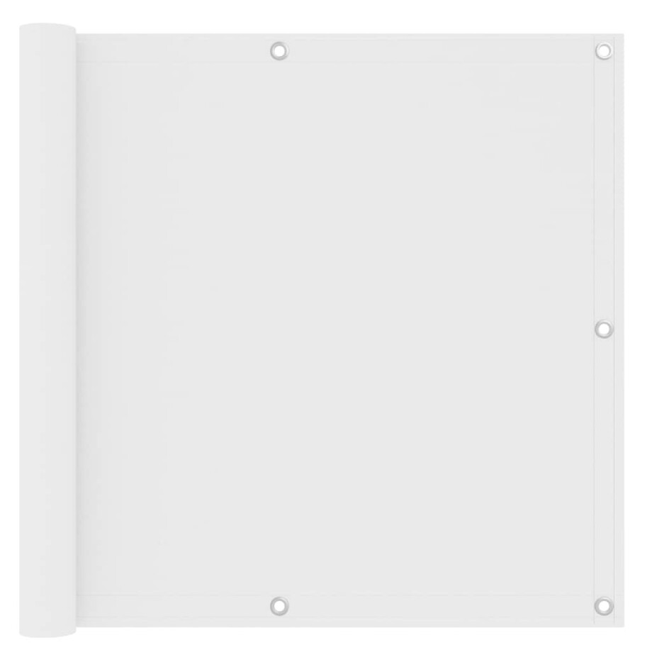 vidaXL Balkonscherm 90x400 cm oxford stof wit vidaXL Balkonscherm 90x400 cm oxford stof wit afbeelding 1
