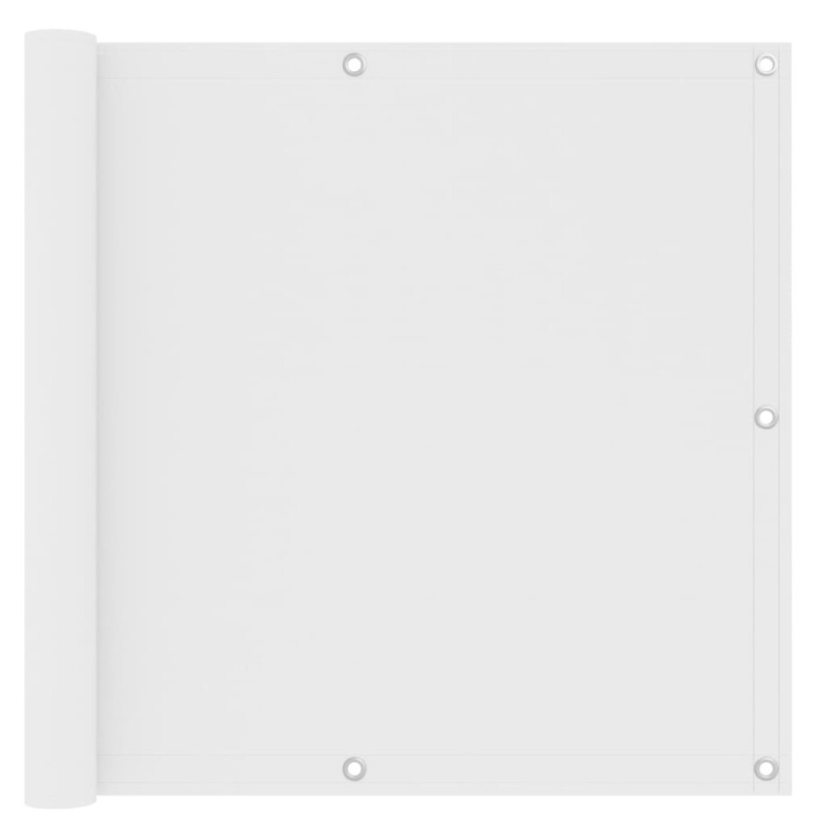 vidaXL Balkonscherm 90x500 cm oxford stof wit vidaXL Balkonscherm 90x500 cm oxford stof wit afbeelding 1