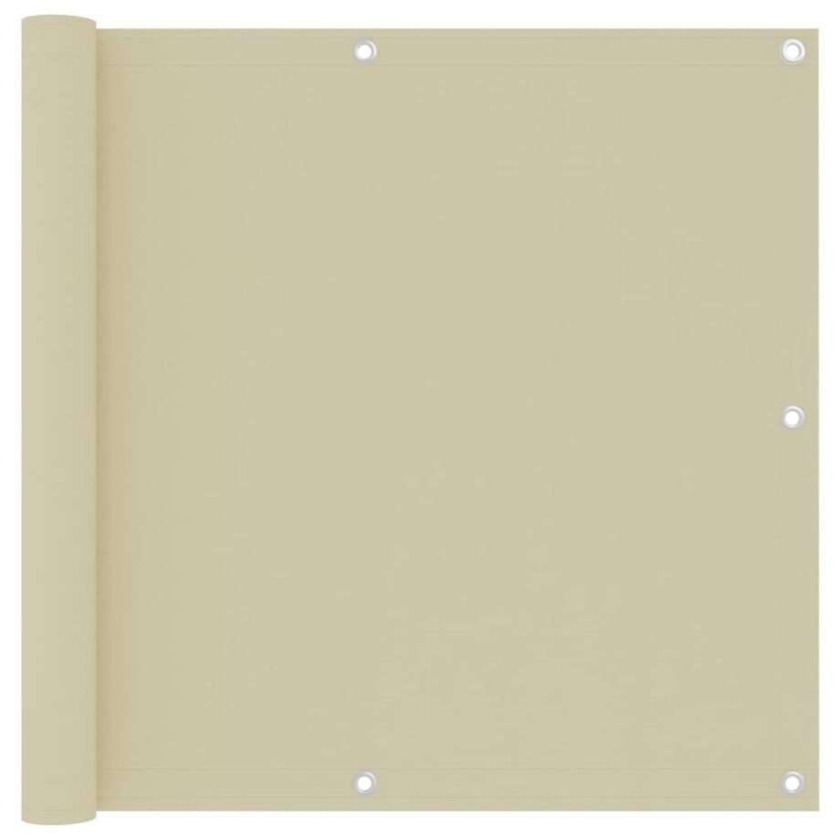 vidaXL Balkonscherm 90x500 cm oxford stof crème vidaXL Balkonscherm 90x500 cm oxford stof crème afbeelding 1