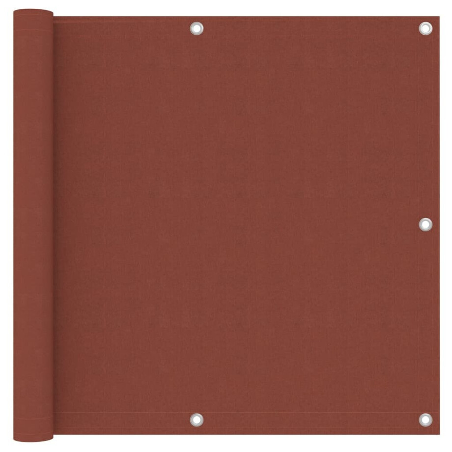 vidaXL Balkonscherm 90x300 cm oxford stof terracotta afbeelding 1