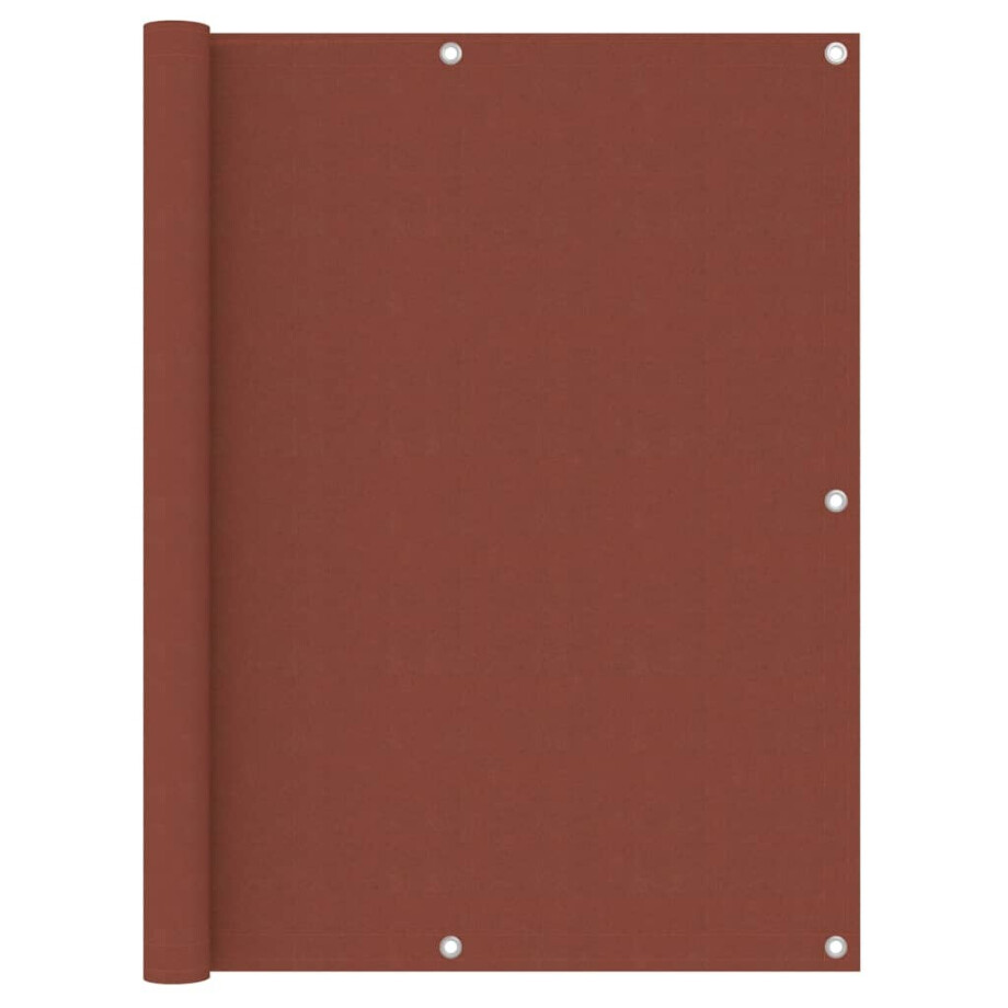vidaXL Balkonscherm 120x500 cm oxford stof terracotta afbeelding 1