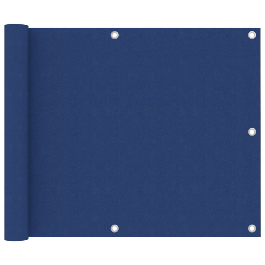 vidaXL Balkonscherm 75x300 cm oxford stof blauw afbeelding 1