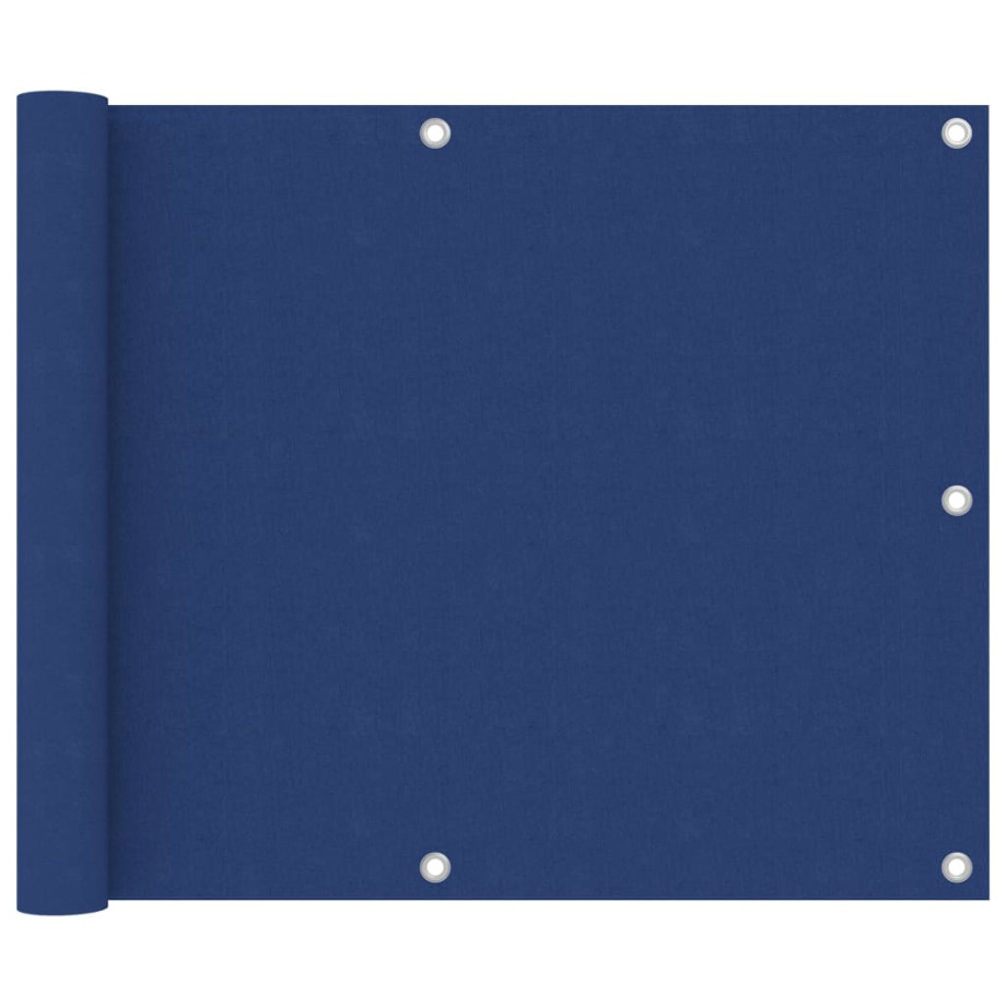 vidaXL Balkonscherm 75x400 cm oxford stof blauw afbeelding 1