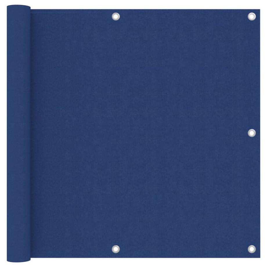 vidaXL Balkonscherm 90x300 cm oxford stof blauw afbeelding 1