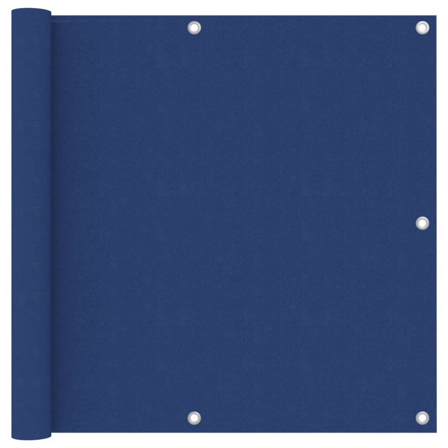 vidaXL Balkonscherm 90x500 cm oxford stof blauw afbeelding 1