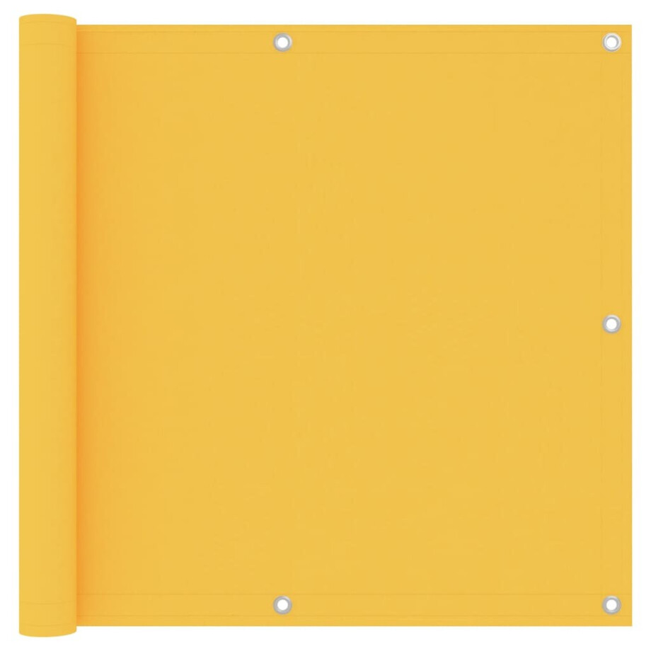 vidaXL Balkonscherm 90x500 cm oxford stof geel vidaXL Balkonscherm 90x500 cm oxford stof geel afbeelding 1