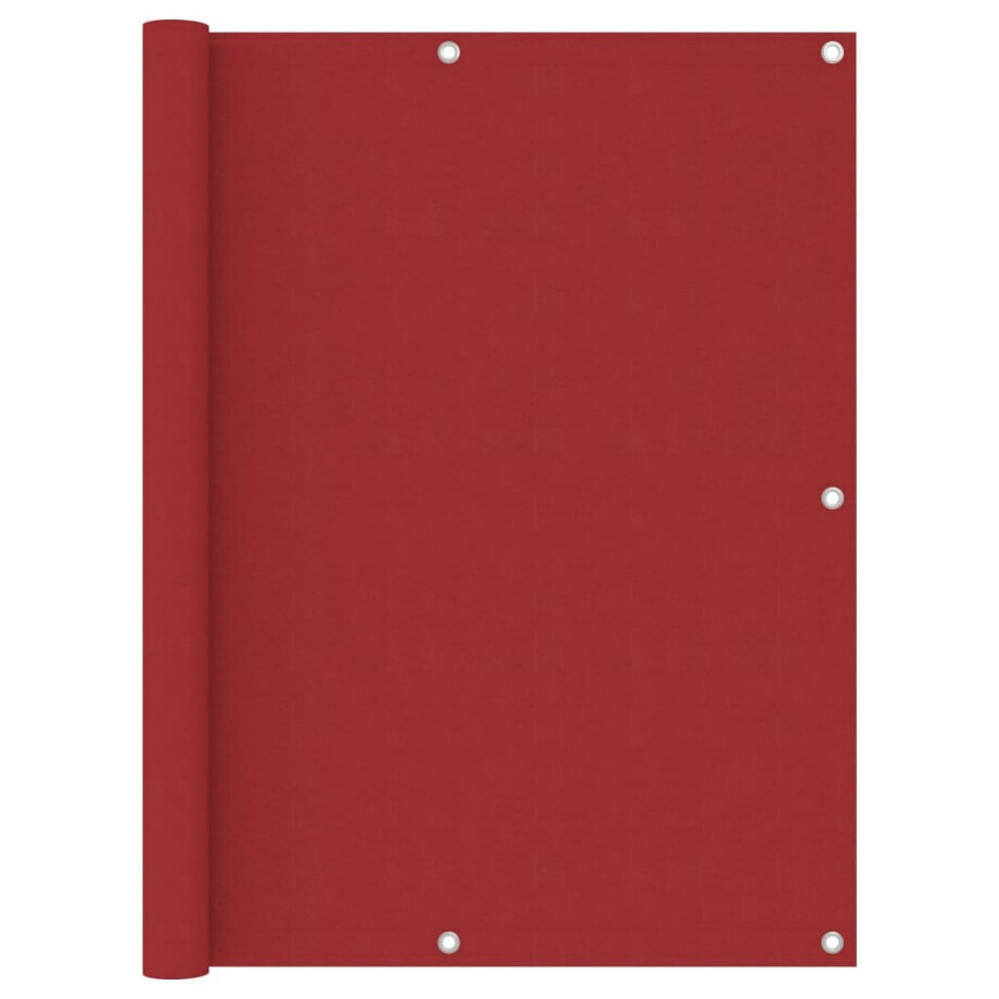 vidaXL Balkonscherm 120x300 cm oxford stof rood afbeelding 1