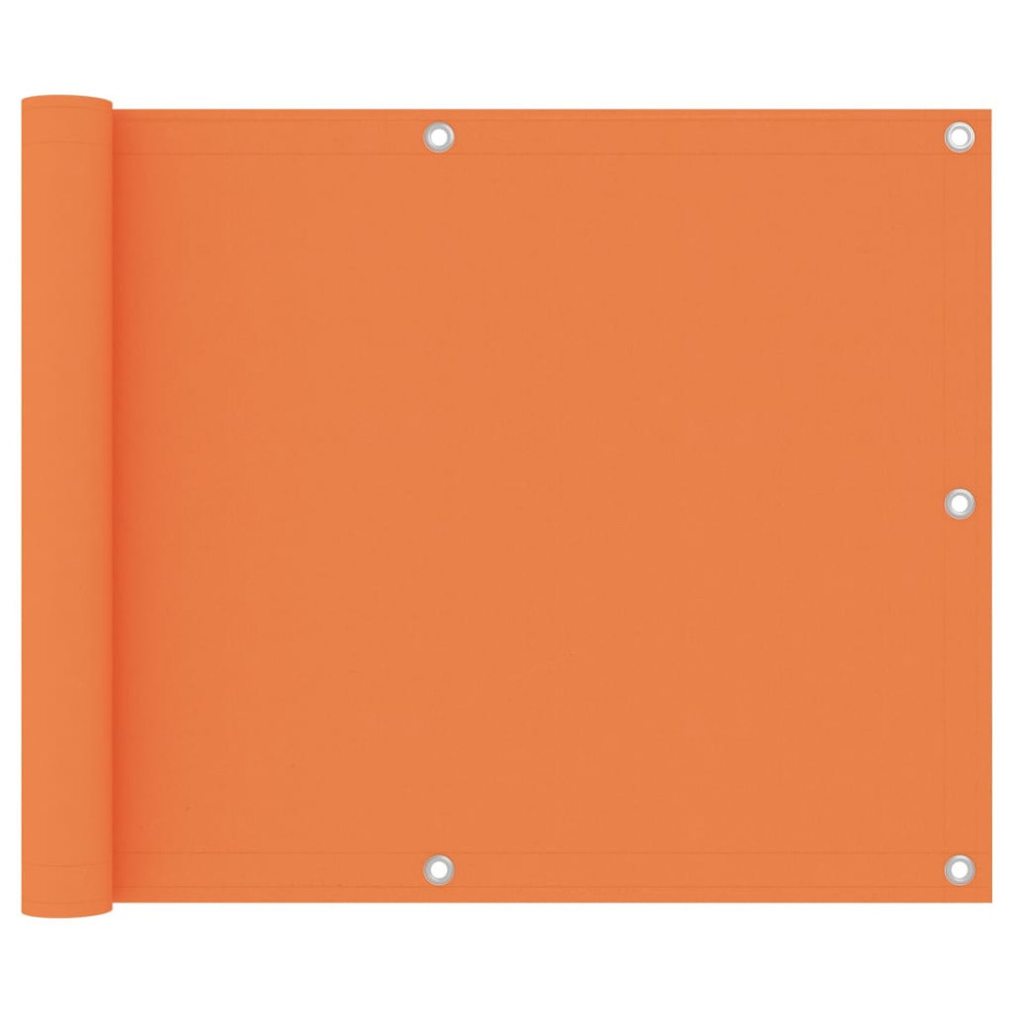 vidaXL Balkonscherm 75x400 cm oxford stof oranje afbeelding 1