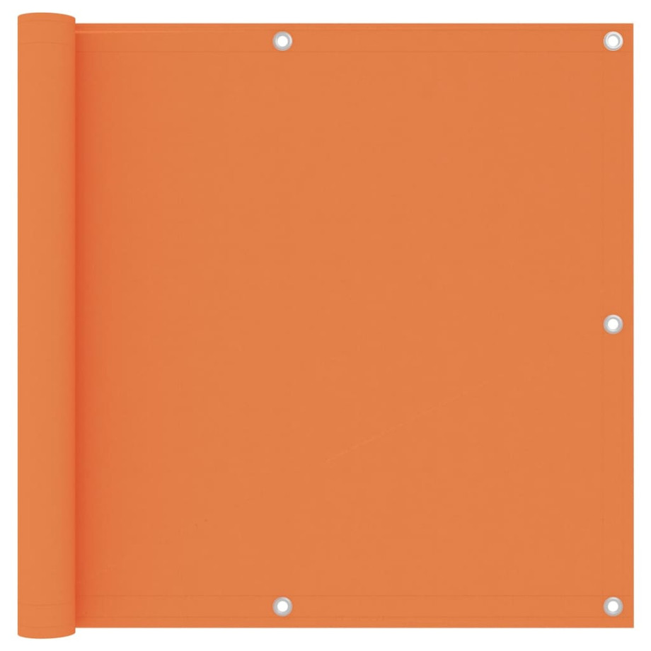 vidaXL Balkonscherm 90x500 cm oxford stof oranje afbeelding 1