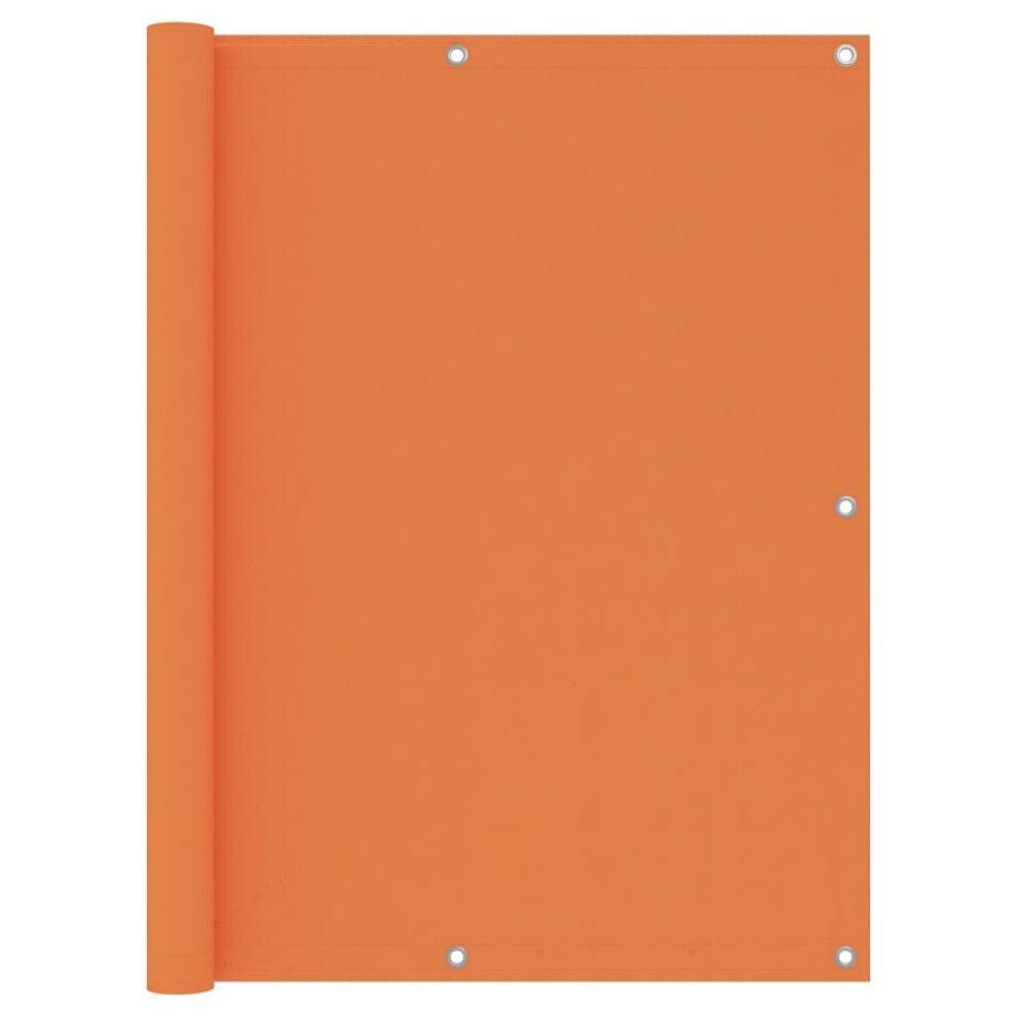 vidaXL Balkonscherm 120x500 cm oxford stof oranje afbeelding 1