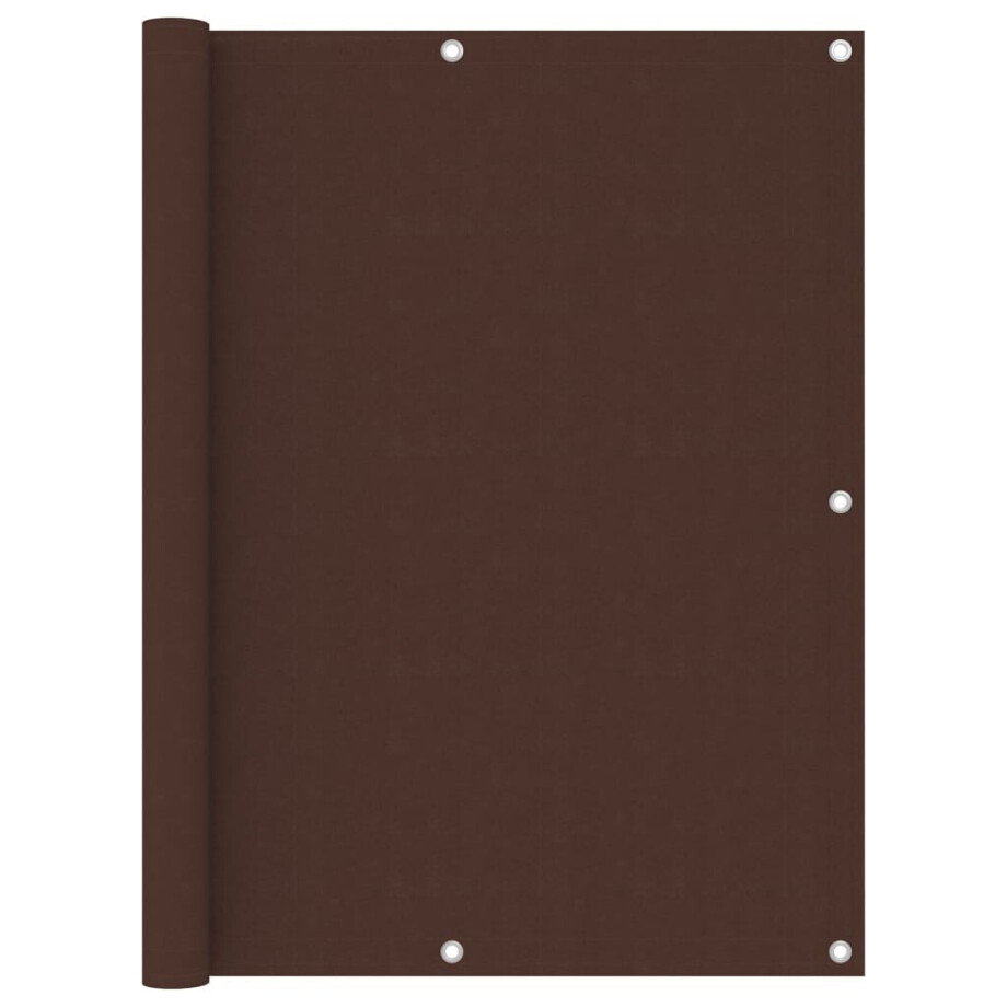 vidaXL Balkonscherm 120x400 cm oxford stof bruin vidaXL Balkonscherm 120x400 cm oxford stof bruin afbeelding 1