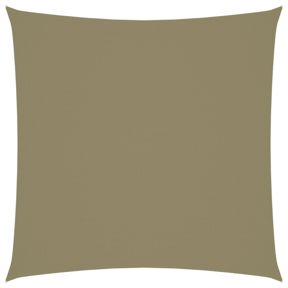 vidaXL Zonnescherm vierkant 5x5 m oxford stof beige afbeelding 1