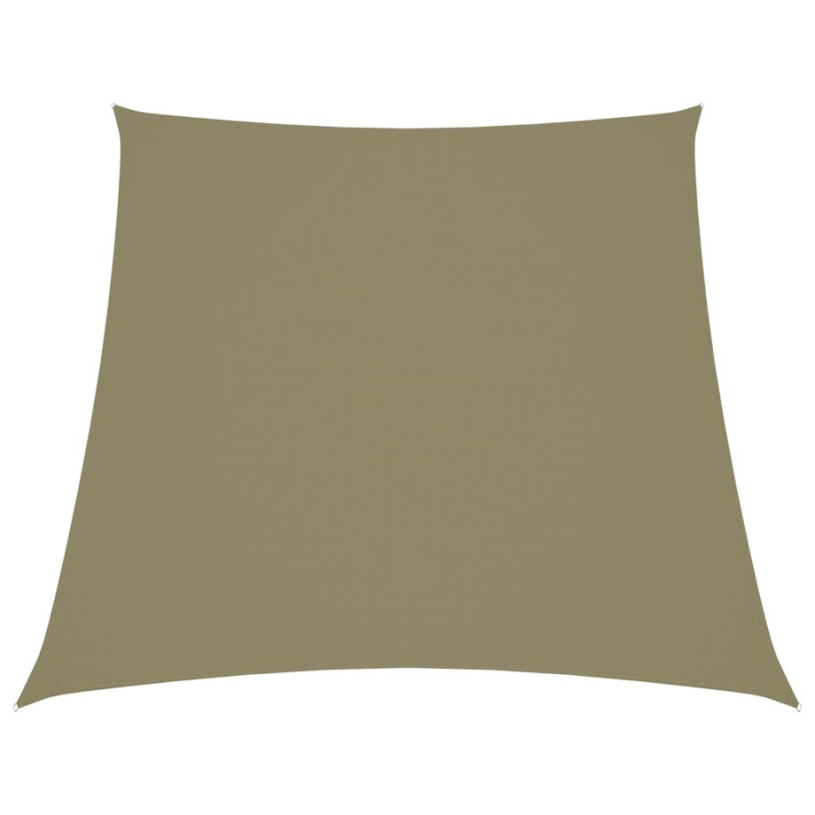 vidaXL Zonnescherm trapezium 3/4x3 m oxford stof beige afbeelding 1