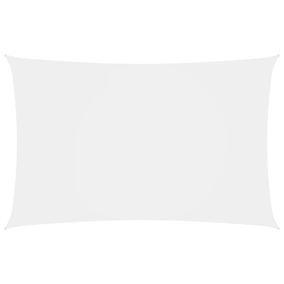 vidaXL Zonnescherm rechthoekig 2x5 m oxford stof wit afbeelding 1