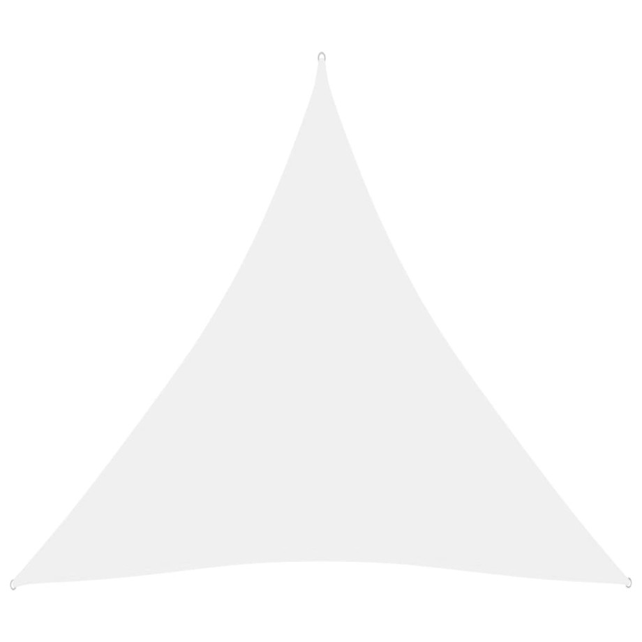 vidaXL Zonnescherm driehoekig 4x4x4 m oxford stof wit afbeelding 1