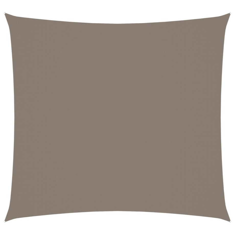 vidaXL Zonnescherm vierkant 4,5x4,5 m oxford stof taupe afbeelding 1