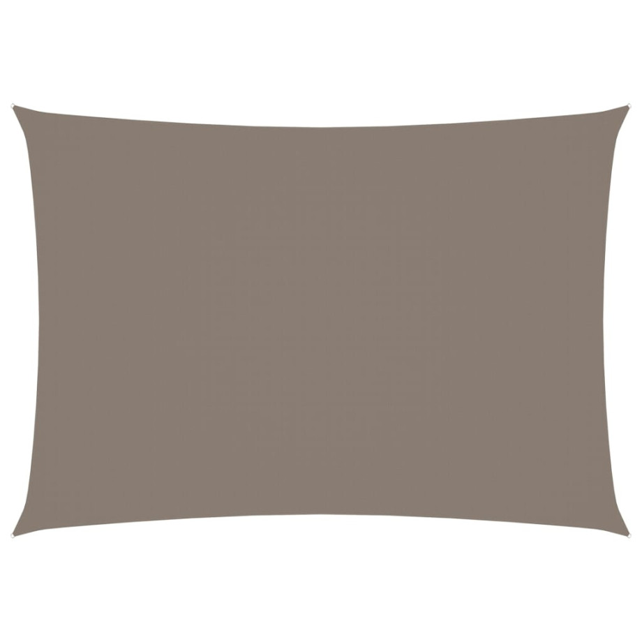 vidaXL Zonnescherm rechthoekig 2x4 m oxford stof taupe afbeelding 1