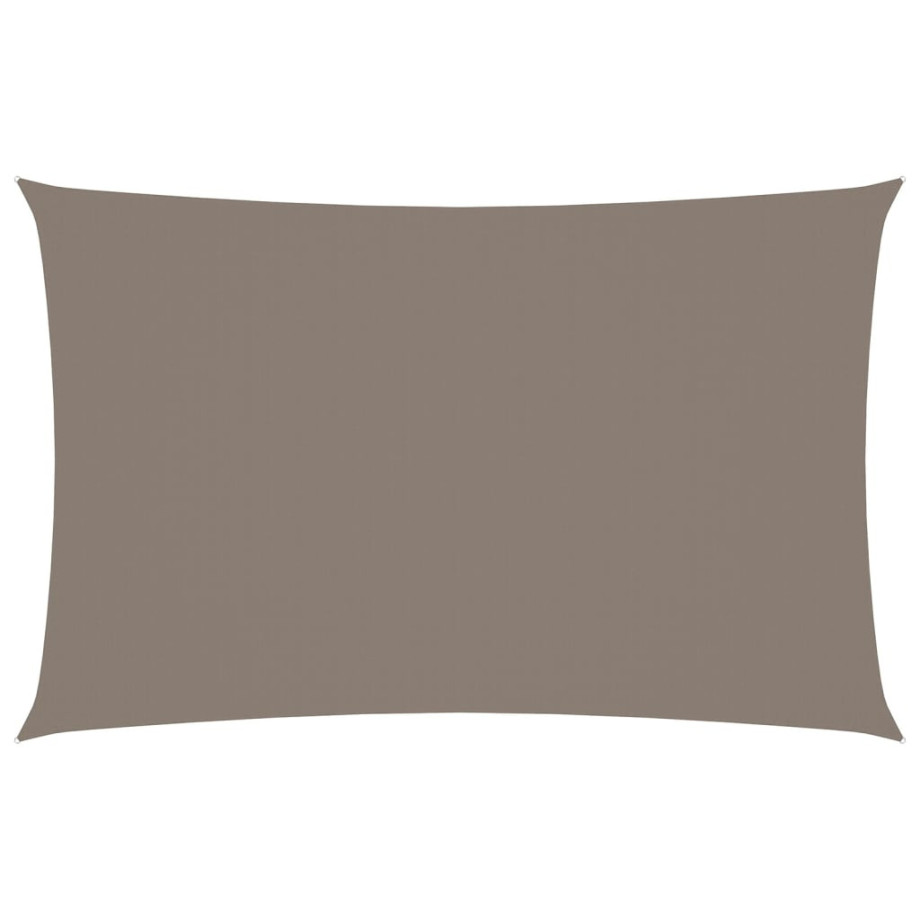 vidaXL Zonnescherm rechthoekig 3x6 m oxford stof taupe afbeelding 1