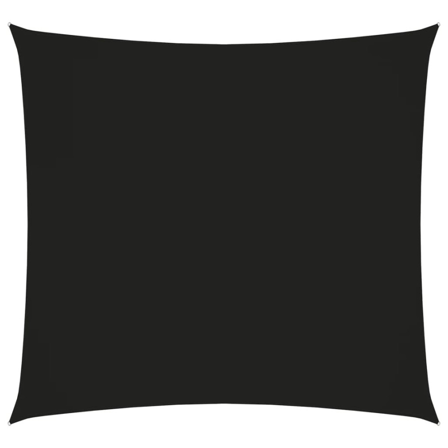 vidaXL Zonnescherm vierkant 3,6x3,6 m oxford stof zwart afbeelding 1