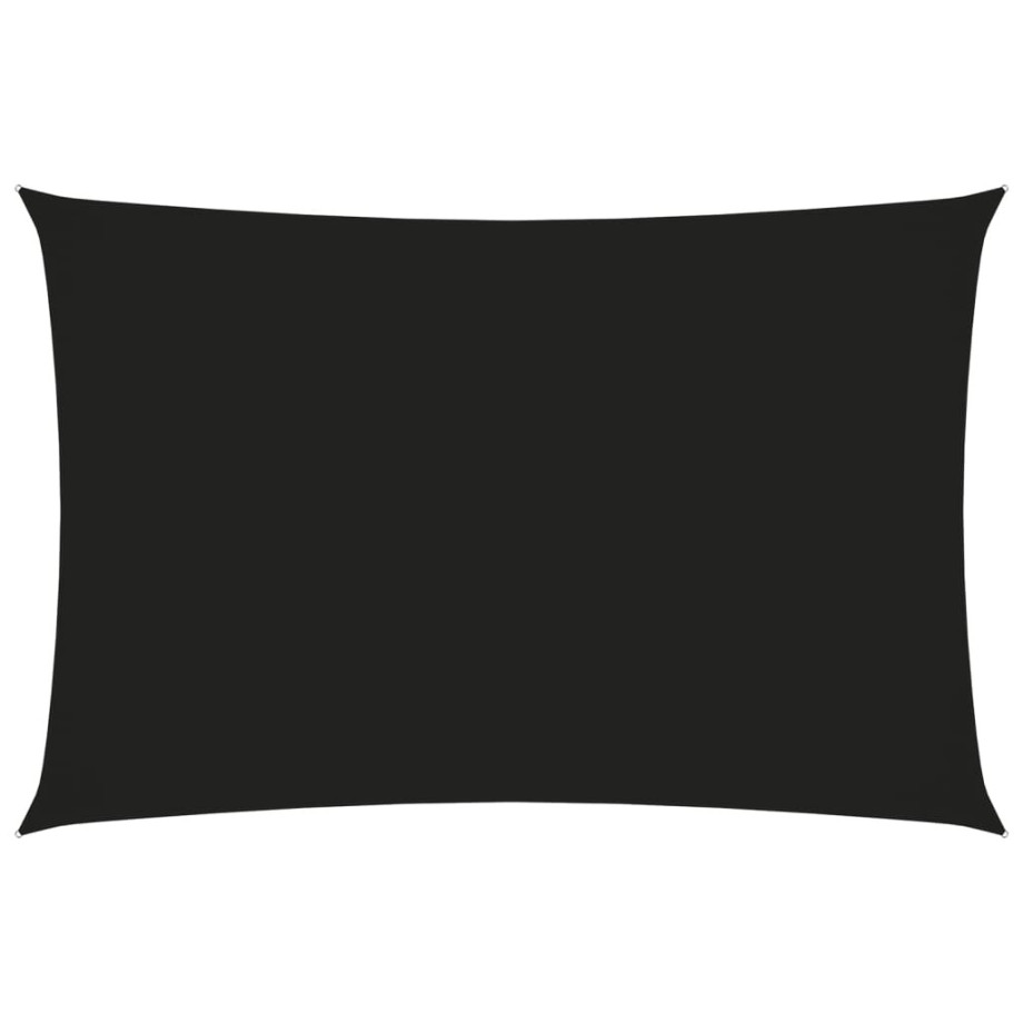 vidaXL Zonnescherm rechthoekig 2x4,5 m oxford stof zwart afbeelding 1