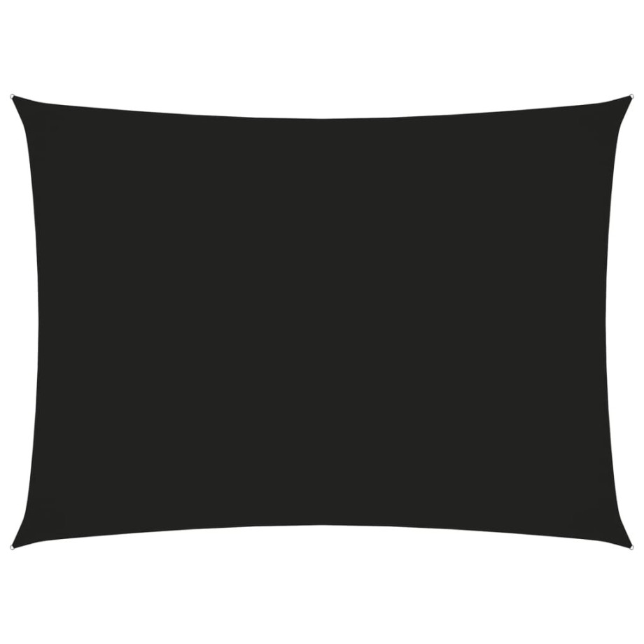 vidaXL Zonnescherm rechthoekig 3x4,5 m oxford stof zwart afbeelding 1