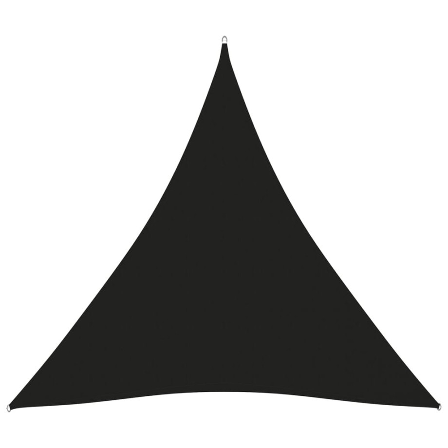 vidaXL Zonnescherm driehoekig 4x4x4 m oxford stof zwart afbeelding 1