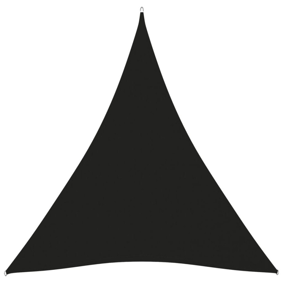 vidaXL Zonnescherm driehoekig 4x5x5 m oxford stof zwart afbeelding 1