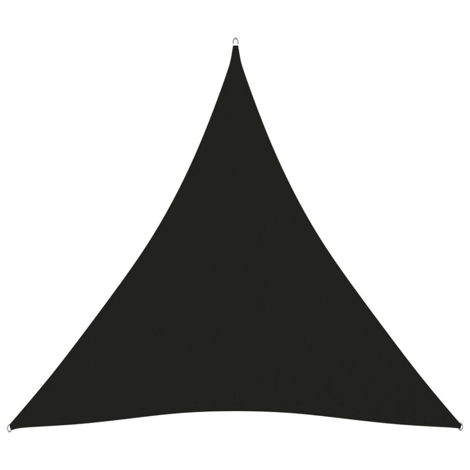 vidaXL Zonnescherm driehoekig 5x5x5 m oxford stof zwart afbeelding 1