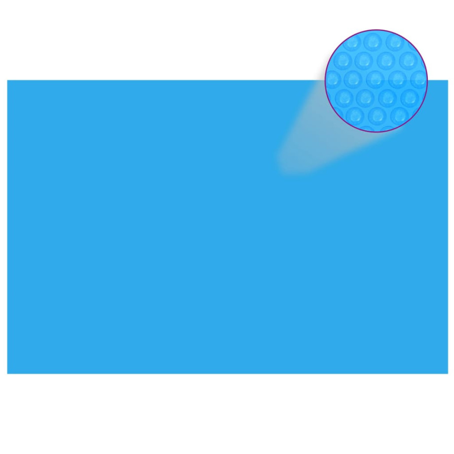 vidaXL Zwembadhoes rechthoekig 600x400 cm PE blauw afbeelding 1
