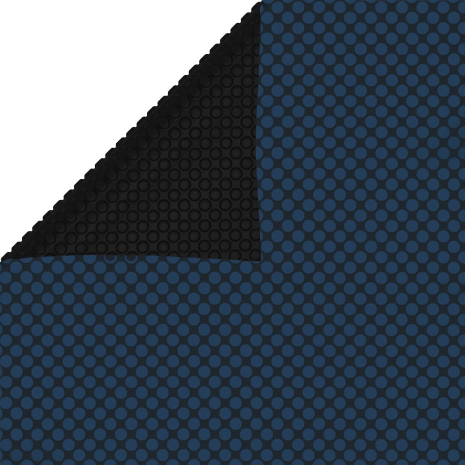 vidaXL Zwembadfolie solar drijvend 732x366 cm PE zwart en blauw afbeelding 1
