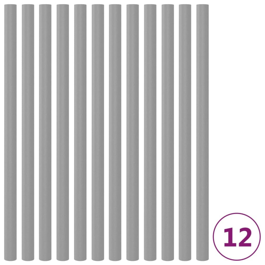 vidaXL Trampolinepaalhoezen 12 st 92,5 cm schuim grijs afbeelding 1
