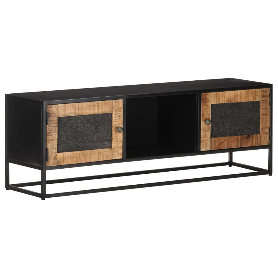 vidaXL Tv-meubel 120x30x40 cm ruw mangohout afbeelding 1