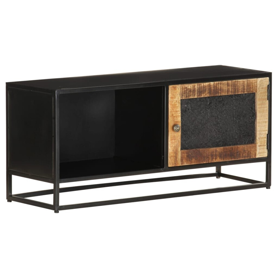 vidaXL Tv-meubel 90x30x40 cm ruw mangohout vidaXL Tv-meubel 90x30x40 cm ruw mangohout afbeelding 1