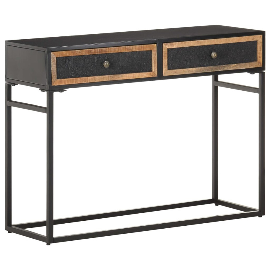 vidaXL Wandtafel 100x35x75 cm massief mangohout vidaXL Wandtafel 100x35x75 cm massief mangohout afbeelding 1
