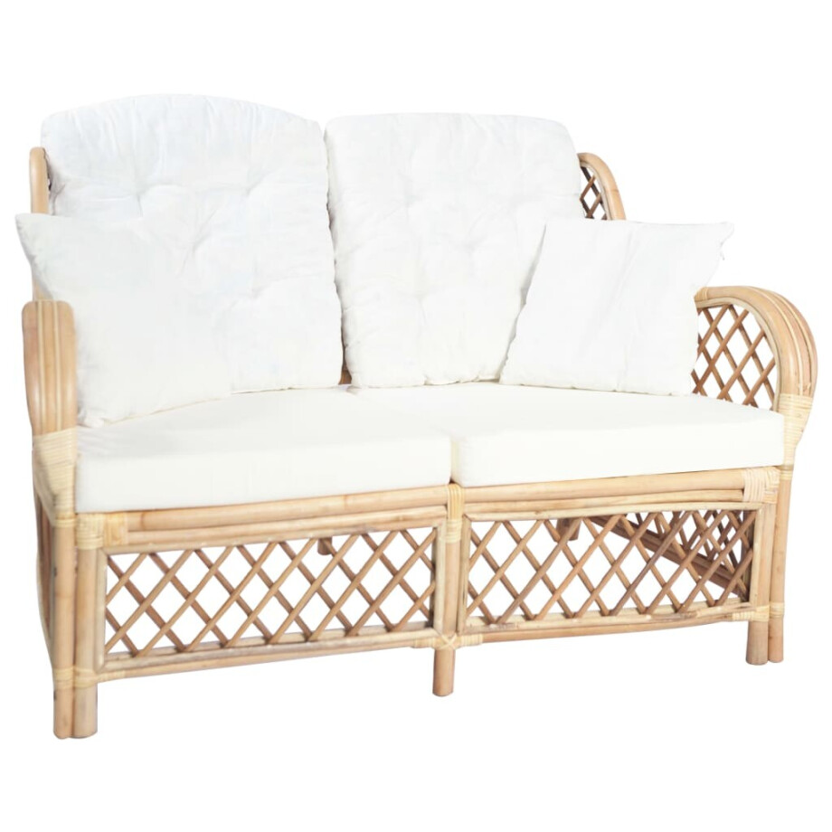 vidaXL Tweezitsbank rattan vidaXL Tweezitsbank rattan afbeelding 1